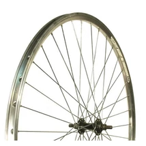 Remerx-Velosteel 28-29 colos (622 mm - 700c) trekking első kerék, csavaros tengellyel, ezüst-felete