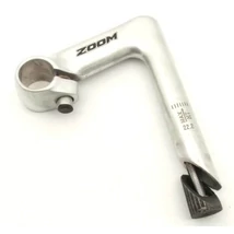 Zoom 22,2 mm országúti ékes kormányszár (stucni), 25,4 x 80 mm, alumínium, ezüst színű