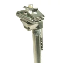 Zoom nyeregcső 25,4 x 350 mm, alumínium, 1 csavaros, hátrahajló fejjel, ezüst színű