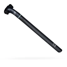 Pro Discover karbon nyeregcső, 31,6x400 mm, egy csavaros, hátrahajló fejjel (20 mm offset), 205g, fekete