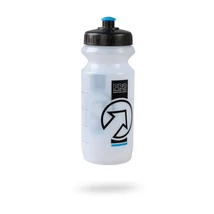 PRO műanyag kulacs, 600 ml, csavaros, átlátszó-fekete