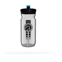 PRO Team műanyag kulacs, 600 ml, csavaros, átlátszó-fekete