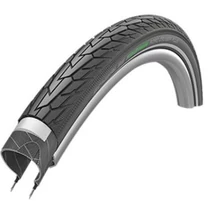Schwalbe Road Cruiser Plus HS484 28-29x1,75 (47-622) külső gumi, defektvédett (Puncture Guard), reflexcsíkos, Twin-Skin, Green Compound, 50TPI, E25, 925g, fekete