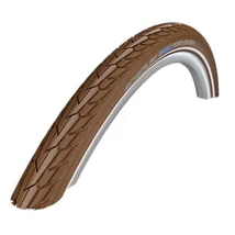 Schwalbe Road Cruiser HS484 26x1,75 (47-559) külső gumi, defektvédett (K-Guard), reflexcsíkos, Twin-Skin, Green Compound, 50TPI, 720g, barna