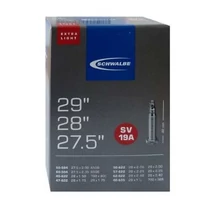Schwalbe SV19A Extra Light 27,5/29 x 2,1/2,4 (40/62-584/622) MTB belső gumi 40 mm hosszú bontható szeleppel, 140 g, presta