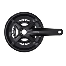 Shimano Altus FC-MT210-2 integrált tengelyes trekking hajtómű 30-46T, 170 mm, 2x9s, alumínium, LV, fekete