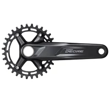 Shimano Deore FC-M5100-1 integrált tengelyes hajtómű, 1x11, lánckerék nélkül, 175 mm,  fekete