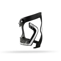 Pro Bottle Side Cage Alloy alumínium kulacstartó, oldalról nyitott, jobbos, fekete-fehér