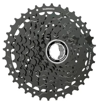 Shimano Cues CS-LG400-9 kazettás lánckeréksor, 9s, 11-36T, Linkglide, acél, titán szürke
