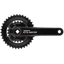 Shimano Cues FC-U4000-2 Linkglide négyszögtengelyes hajtómű, 22-36T, 2x9s, 2x10s, 2x11s, 175 mm, fekete, OEM kiszerelés