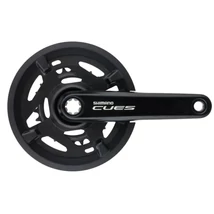 Shimano Cues FC-U4010-2 Linkglide integrált tengelyes hajtómű, 30-46T, 2x9s, 2x10s, 170 mm, LV, fekete, OEM kiszerelés