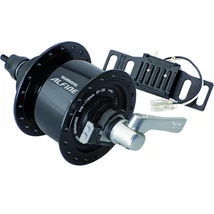 Shimano Alfine DH-S501 dinamós első kerékagy (agydinamó), 32H, gyorszáras, tárcsafékes (Centerlock), 6V, 3W, túlfeszültség védelemmel, fekete