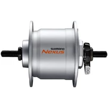 Shimano Nexus DH-C3000-3N dinamós első kerékagy (agydinamó), 36H, csavaros, felnifékes, 6V, 3W, ezüst