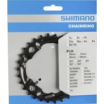 Shimano Alivio FC-M4000 MTB első lánckerék, 30T, 96 mm, 3x9s, acél, fekete