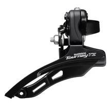 Shimano Tourney FD-TZ510 felül húzós első váltó 48T, 31,8 mm felső bilinccsel, 3x6-7s, fekete