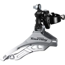 Shimano Tourney FD-TY300 MTB első váltó, AH 42T, felső bilincses 28,6 mm, 3x6-7s