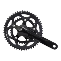 Shimano FC-RS400 integrált tengelyes országúti hajtómű, 2x10s, 34-50T, 170 mm, fekete