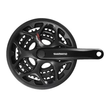 Shimano Tourney FC-A073 négyszögtengelyes országúti hajtómű 30-39-50T, 7-8s, 170 mm, LV, fekete