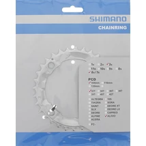Shimano Alivio FC-M415 MTB első lánckerék 32T, 104 mm, 8s, acél, ezüst