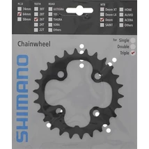 Shimano Deore FC-M590 MTB első lánckerék, 26T, 64 mm, 9s, acél, fekete