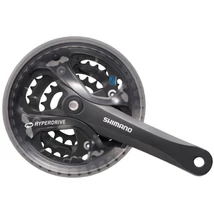 Shimano Acera FC-M361 négyszögtengelyes trekking hajtómű, 28-38-48T, 175 mm, alumínium, fekete