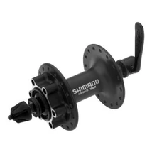 Shimano Deore HB-M475 MTB első kerékagy, 32H, gyorszáras, tárcsafékes (6 csavaros), fekete