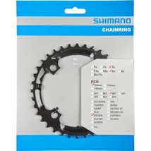 Shimano Deore FC-M590 MTB első lánckerék, 36T, 104 mm, 9s, acél, fekete
