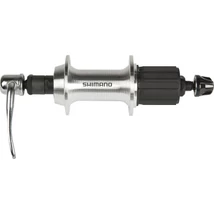 Shimano Tourney FH-TX800 trekking hátsó kerékagy kazettás lánckeréksorhoz, 36H, gyorszáras, ezüst színű, OEM kiszerelés