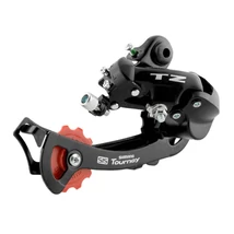 Shimano Tourney RD-TZ500 közepes kanalas hátsó váltó, 6s, fekete, csavaros rögzítésű, DN