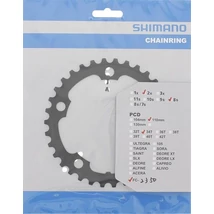Shimano Sora FC-3550 országúti első lánckerék, 34T, 2x9s, 110 mm, acél, fekete