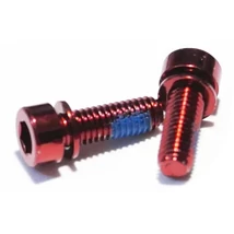 Spyral tárcsafék adapter, rögzítő csavar, M6x18 mm, piros, 2 db