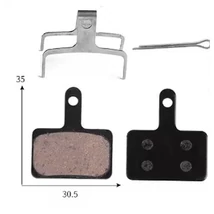 Toopre TP-01B tárcsafék fékbetét Shimano Acera, Alivio és Tektro fékhez, acél alap, organikus pofa, 2 pár