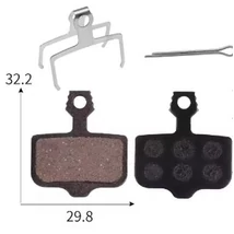 Toopre TP-02D tárcsafék fékbetét Avid Elixir és Sram XX, XO fékhez, acél alap, fél-fémes pofa, 2 pár