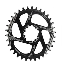 Spyral Speed MTB első lánckerék, 34T, narrow-wide, GXP direct mount, 3 mm offset, 10-12s, alumínium, fekete