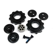 Sram X4, SX4 váltógörgő készlet (alsó és felső), 11T, sikló csapágyas, műanyag, fekete