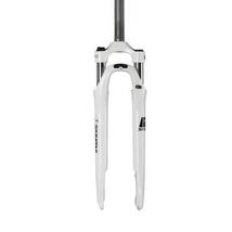 Suntour NEX-DS-HLO 28 colos trekking teleszkóp, 1 1/8 colos A-Head nyakkal (28,6 x 255 mm), 63 mm rugóút, lockout, fehér