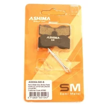 Ashima AD0304-SM-S tárcsafék betét Hope XC 4 dugattyús fékekhez, acél alap, fél-fémes pofa