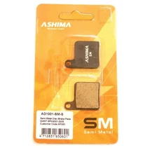 Ashima AD1001-SM-S tárcsafék betét Giant MPH fékekhez, acél alap, fél-fémes pofa