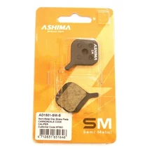 Ashima AD1501-SM-S tárcsafék betét Cannondale Code Calip fékekhez, acél alap, fél-fémes pofa