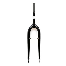VeloGo 24-es merev villa, 1 colos (22,2 mm-es belsejű), nyakkal (25,4 x 240 mm), acél, fekete
