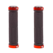 VeloGo bilincses markolat, 130 mm, fekete, piros bilincssel