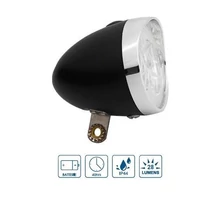 Koliken - Jing Yi JY 592 Retro elemes első lámpa, 3 LED, fekete