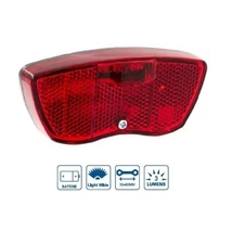 VeloGo elemes 3 LED hátsó lámpa csomagtartóra, piros