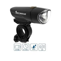 VeloGo elemes első lámpa, 1 LED, 80 lumen, fekete