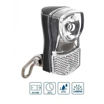 VeloGo elemes első lámpa villára, 1 POWER LED, 72 lumen, reflektorral