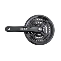 Neco négyszögtengelyes trekking hajtómű LV, 28-38-48T, 170mm, alumínium, fekete