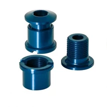 XLC CR-X01 M8 x 8,5 mm lánckerék csavar szett, 5 db, kék