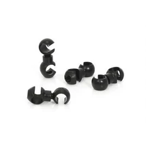 Jagwire CHA046 Rotating Hook összepattintós fékvezeték tartó, műanyag, 4 db-os, fekete