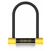 OnGuard Bulldog DT 8012 U-lakat, 230x115x13 mm, vázkonzollal, 1200x10 mm-es sodronnyal, fekete-sárga