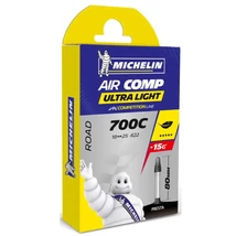 Michelin AirComp UltraLight A1 622x18-25 (700c) országúti belső gumi 80 mm hosszú szeleppel, 81g, presta